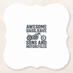Tolle Väter haben Söhne und Motorräder Design_1 Untersetzer