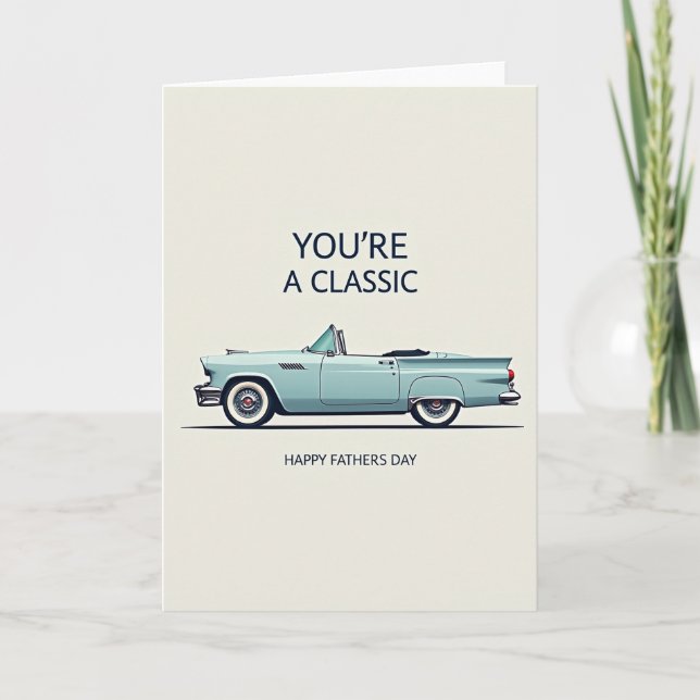 Tolle Vatertag Auto Design Karte (Vorderseite)