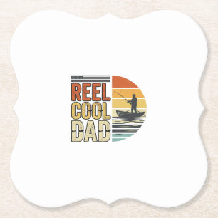 Tolle Vintage-Angler-T-Shirt Design für den coolen Untersetzer