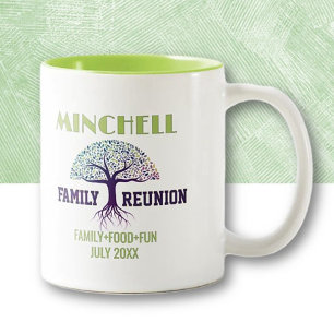 Tolle Zeiten! Individuelles Familientreffen Zweifarbige Tasse