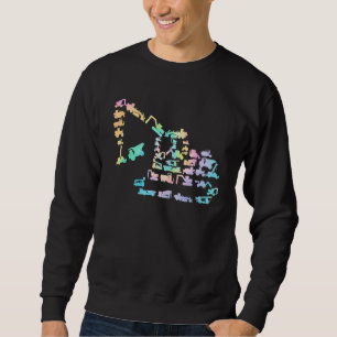 Toller Bagger Baustellenfahrzeuge Lastwagen Sweatshirt