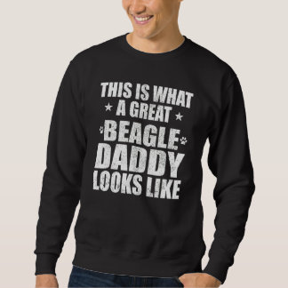 Toller Beagle-Vatervierbeinbesitzer Sweatshirt