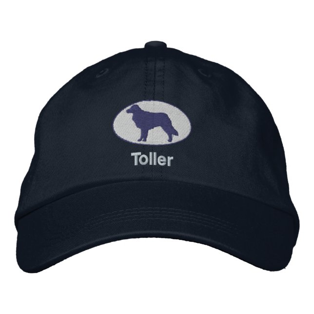 Toller bestickter Hut (blau) (Vorderseite)