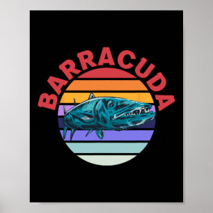 Toller Byrracuda Cuda Fischfang Wildleben Salzwass Poster