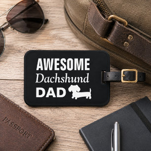 Toller Dachshund-Vater Vatertag-Gepäckanhänger Gepäckanhänger
