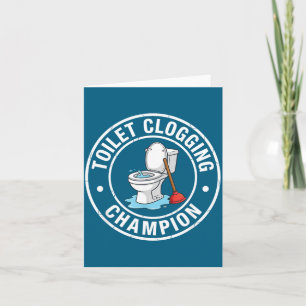 Toller Klumpen-Champion-Toilette Karte