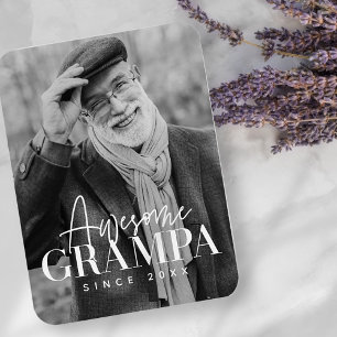 Toller Opa seit 20XX Einfaches Elegantes Foto Magnet
