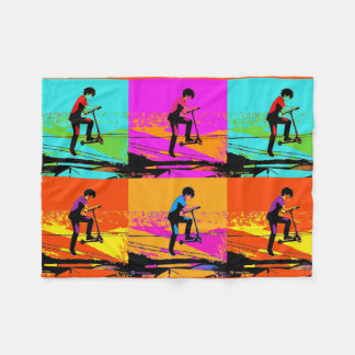 Toller Roller-Tricks - Stunt-Scooter-Fahrer Fleecedecke