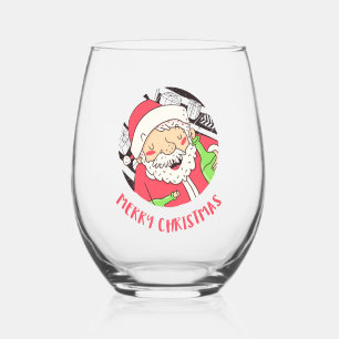 Toller Santa Festliches stellloses Weinglas Ohne Stiel