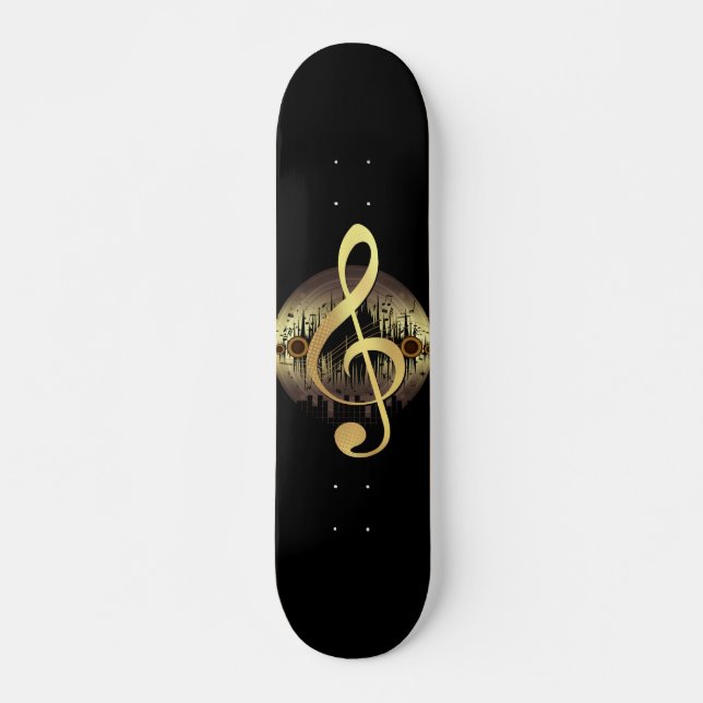 Toller Ton - Gold Skateboard (Vorne)