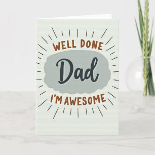 Toller Vater Gratulationskarte Karte