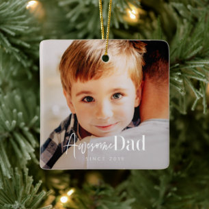 Toller Vater seit 20XX Modernes einfaches elegante Keramikornament