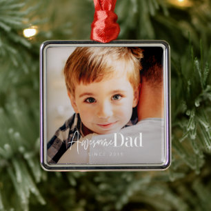 Toller Vater seit 20XX Modernes einfaches elegante Ornament Aus Metall