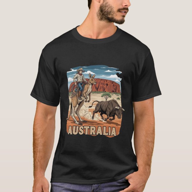 Tolles Australien-Design T-Shirt (Vorderseite)