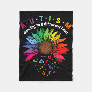 Tolles Autismus-Bewusstsein Autismus-Tanz Fleecedecke