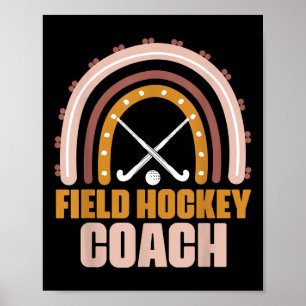 Tolles Bohemian Regenbogen-Feldhockey-Training für Poster