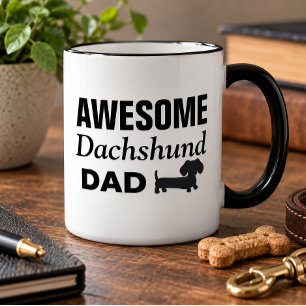 Tolles Dachshund-Vater-Kaffeetasse Tasse