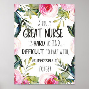 Tolles Dankeschön-Geschenk für Krankenschwestern z Poster