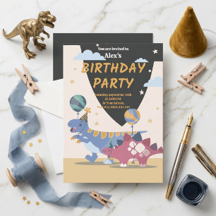 Tolles Dinosaurier-Geburtstags-Einladung Spaß S Einladung