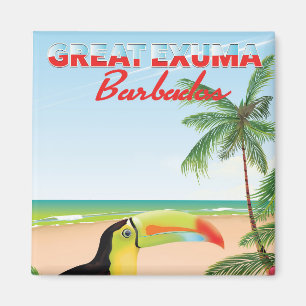 Tolles Euxma Barbados Reiseplakat Magnet