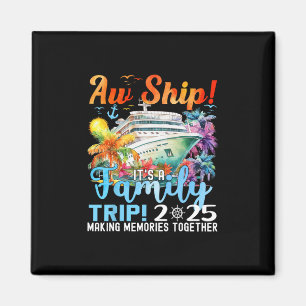 Tolles Familien-Trip 2025 Sommer passende Familie Magnet