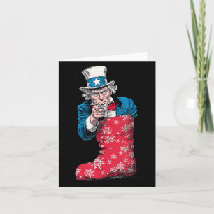 Tolles Festtags-Socken Mit Sam Und Uns Farben Für  Karte