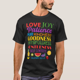 Tolles Galater Frucht Des Geistes Religiös Ve T-Shirt