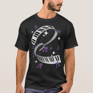 Tolles Geschenk für Pianistinnen Klavier Keyboard T-Shirt