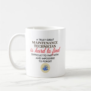 Tolles Geschenk mit Namen für Wartungstechniker Kaffeetasse