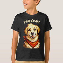 Tolles handgezeichnetes Golden Retriever Kinder T- T-Shirt