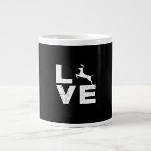 Tolles Hirschliebhaber-Trend-Design Jumbo-Tasse