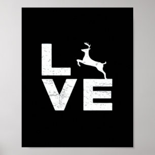 Tolles Hirschliebhaber-Trend-Design  Poster