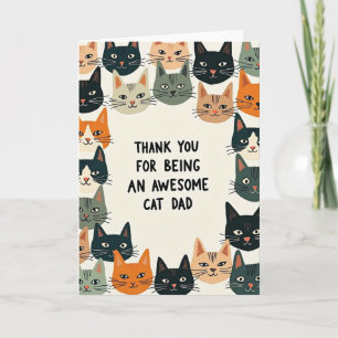 Tolles Katzenpapa Danke Karte