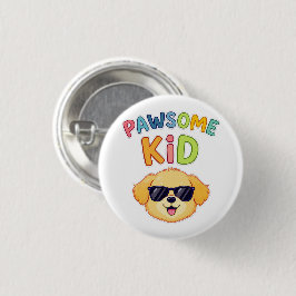 Tolles Kinder-Cute-Hund-Design-Geschenk Button