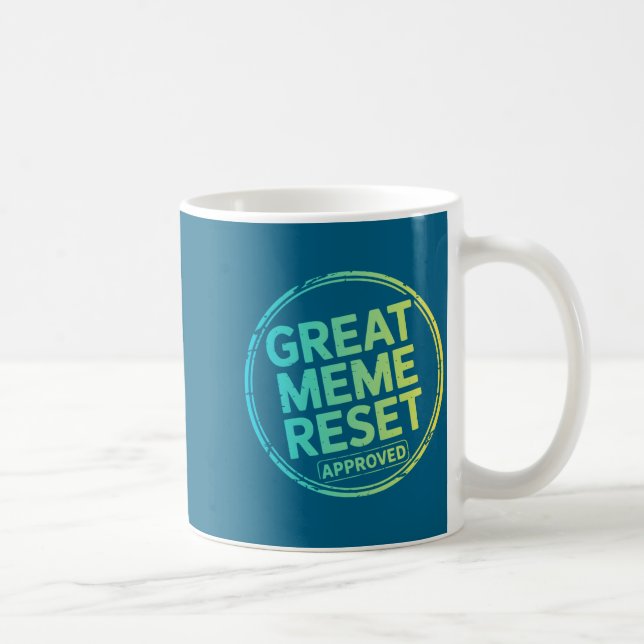Tolles Meme-Reset Longsleeve  Kaffeetasse (Rechts)