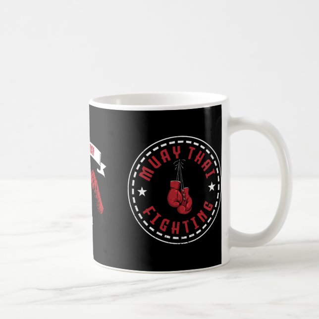 Tolles Muay-Thai-Kampfdesign Mma-Training Kickb Kaffeetasse (Rechts)