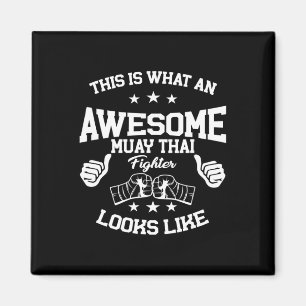 Tolles Muay Thai Kämpfer Geschenk Kickboxen Kampfs Magnet