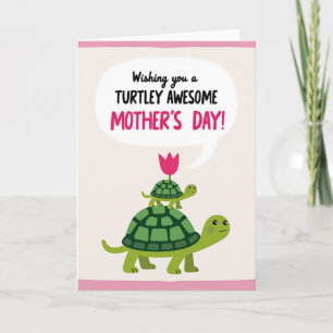 Tolles Mutter-Schildkröten-Tag-Grußkarte Karte