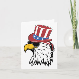 Tolles patriotisches Adler-USA-T-Shirt  Karte