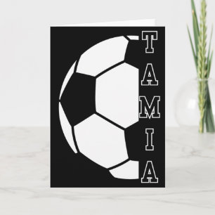 Tolles Personalisierter Name Fußball Sport Kinder  Karte