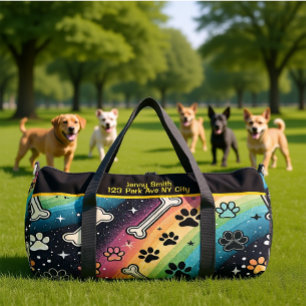 Tolles Regenbogen-Haustier-Abenteuer Duffle Bag