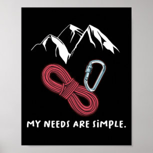 Tolles Rock Climbing Geschenk-Shirt Rock Climber B Poster