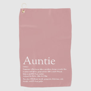 Tolles Rosa Spaß Modern Coole Tante Tante Definiti Golfhandtuch