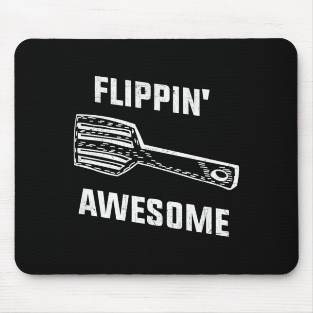 Tolles Spatula zum Wenden - Lustiger Bäcker oder K Mousepad (Vorne)