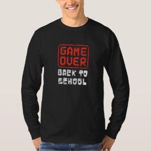 Tolles Spiel vorbei Zurück zur Schule Lehrer Schül T-Shirt