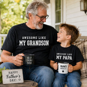 Tolles T-Shirt für Kinder wie mein Papa - Lustiges