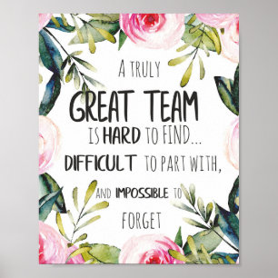 Tolles Team Dankeschön-Geschenk Erstaunliches Team Poster