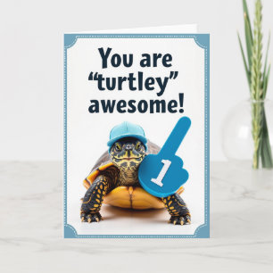 Tolles Vatertagskarte für Schildkröten Karte