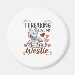 Tolles Westie-Hundeherz Pfoten_1 Magnet