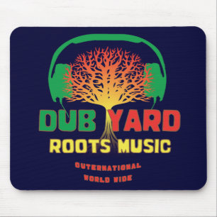 Tollpatsch-Yard wurzelt Musik Mousepad